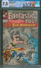 Fantastic Four #33 ⭐ CGC 7.5 ⭐ 1st App of ATTUMA! Silver Age Marvel Comic 1964