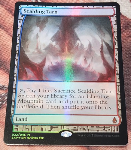 1x FOIL Scalding Tarn MTG EXP Zendikar Expedition NM