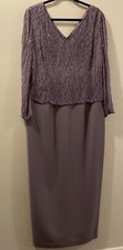 Montage By Mon Cheri Dress - Size 16 - Formal/mother Of The Bride- Purple/beaded