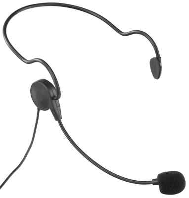 Praktisches Headset Mikrofon Mini-XLR Stecker mit Schwanenhals und Windschutz