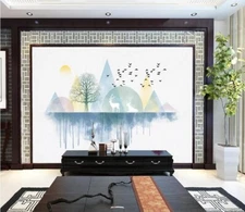 3D Graphic Watercolor G9668 Wallpaper Wall Murals Removable Self-adhesive Honey