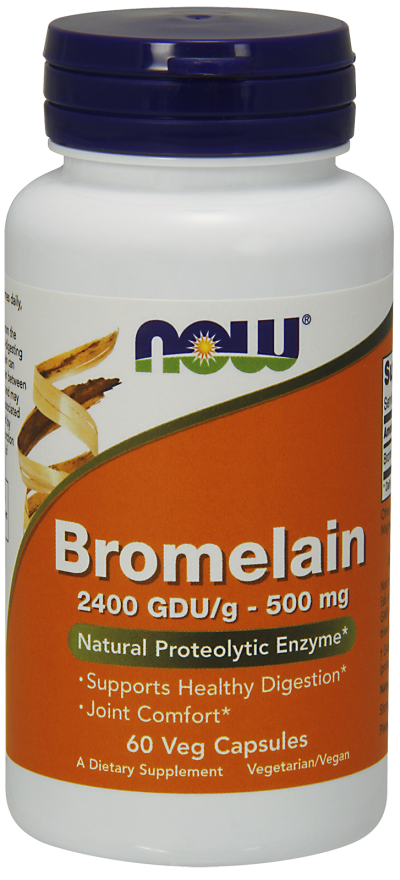 Bromelain (500mg) - 60 Veg caps - Now Foods