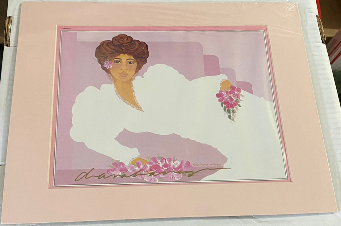 Vintage 1987 “LOKELANI” Hawaii DIANA HANSEN YOUNG Signed 8.5