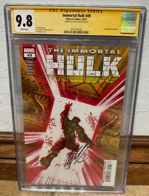 Immortal Hulk #49 CGC 9.8 SS Signed Alex Ross Marvel Comics Al Ewing Incredible