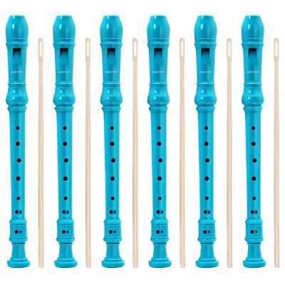 6 Pieces 8 Hole Descant Soprano Recorder for Kids Music Recorder Instrument Kid