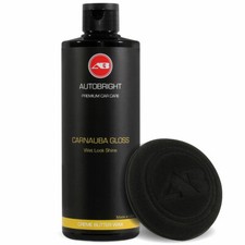 Carnauba Car Wax 500ml Wet look Gloss Shine & Wax Applicator Autobright