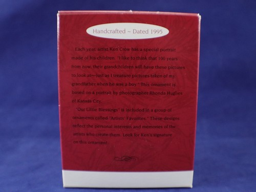 Hallmark Keepsake Small Ornament OUR LITTLE BLESSINGS 1995 Christmas in Box - Picture 13 of 13