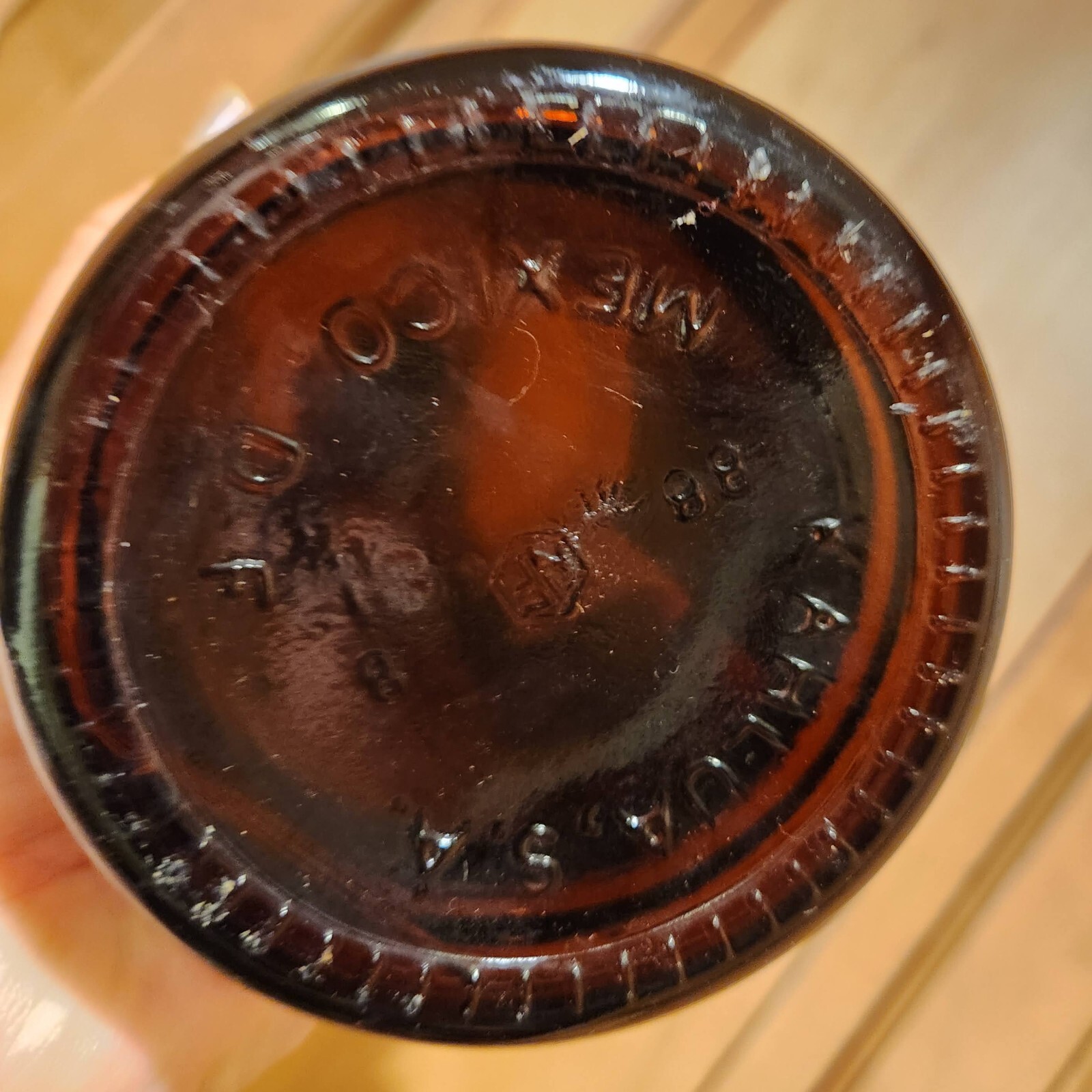 Vintage EMPTY Kahlua bottle 1000 ml 53 Proof Brown Glass Purchased in TX $1.10