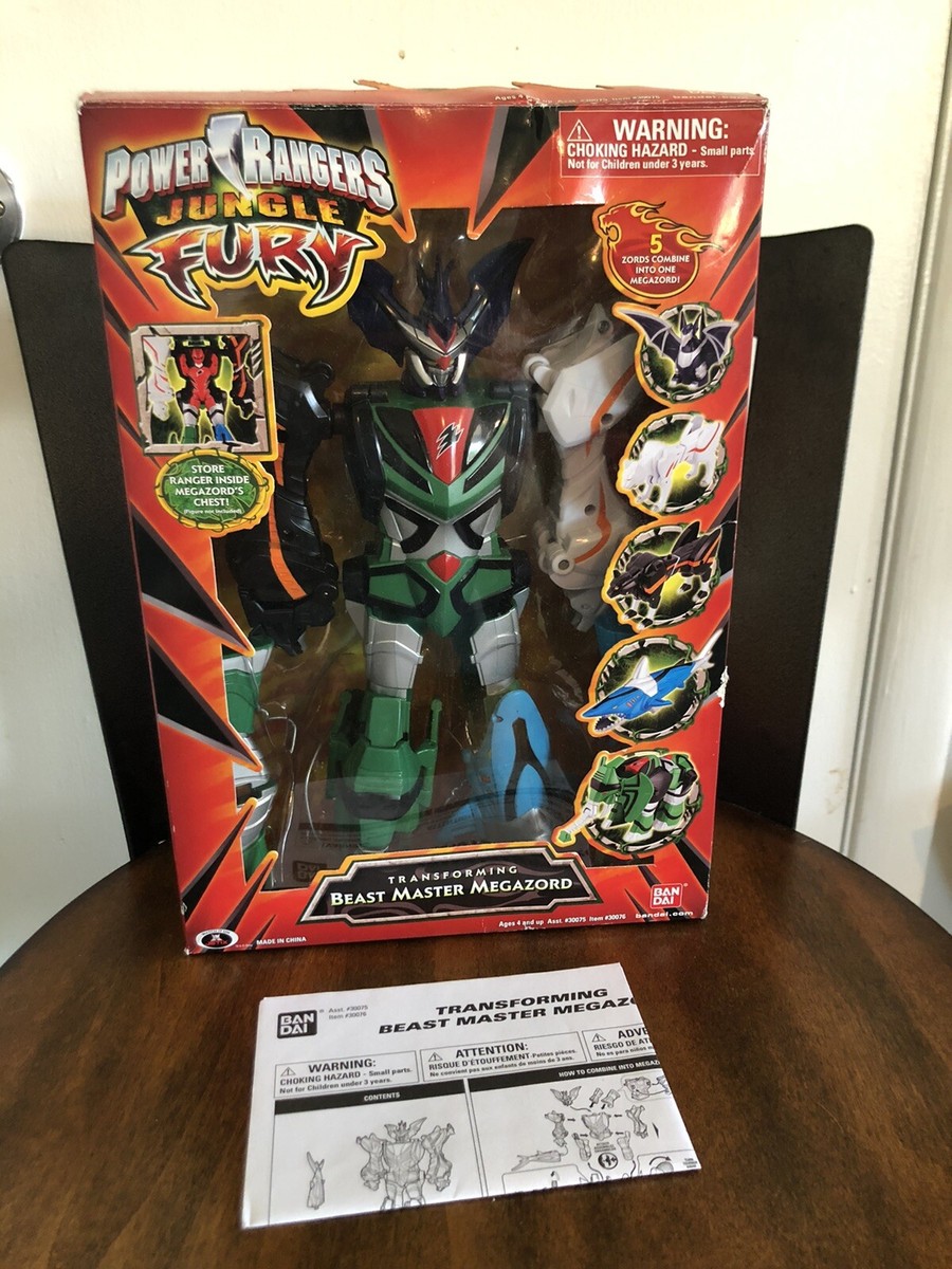 Power Rangers Beast Master Megazord Jungle Fury Robot W/Box Complete