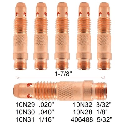 TIG Collet Body 10N32 3/32  Welding Collet Body for TIG Torch 17, 18, 26 PK of 5