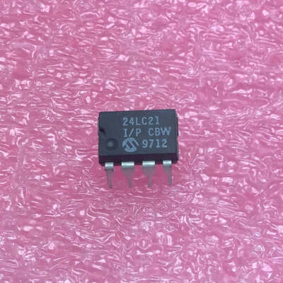 24LC21-I/P - MICROCHIP - 1K 2.5V Dual Mode I2C  Serial EEPROM