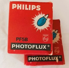 2 scatole lampadine per flash sub Philips mod. PF5B photoflux