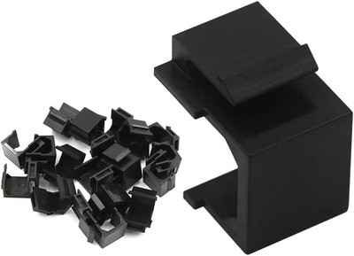 VCE 20-Pack Blank Keystone Jack Inserts (UL Listed) for Keystone Wall Plate and 