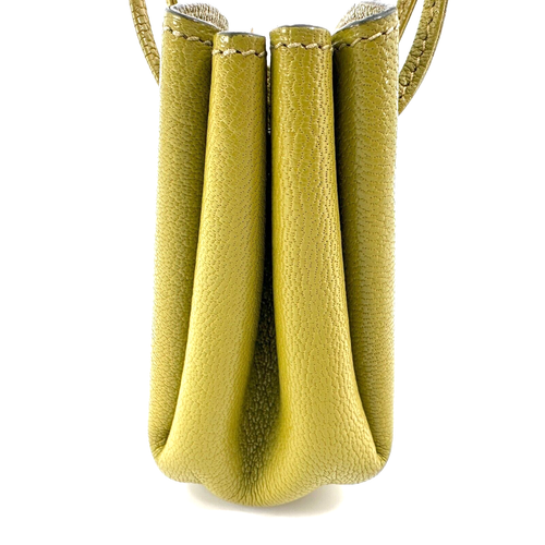 HERMES Togo Leather Vespa Leather Pouch Bag Green Unisex Authentic - Picture 6 of 22