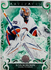2024-25 Upper Deck Artifacts Ilya Sorokin Emerald Base Parallel 134/149 #116