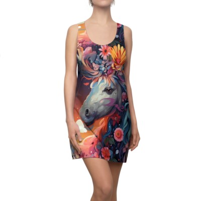 white christmas dresses 32 Degrees Women's Cool Racerback Bra Dress - Built-in Support Moisture Wicking Dress main image 1