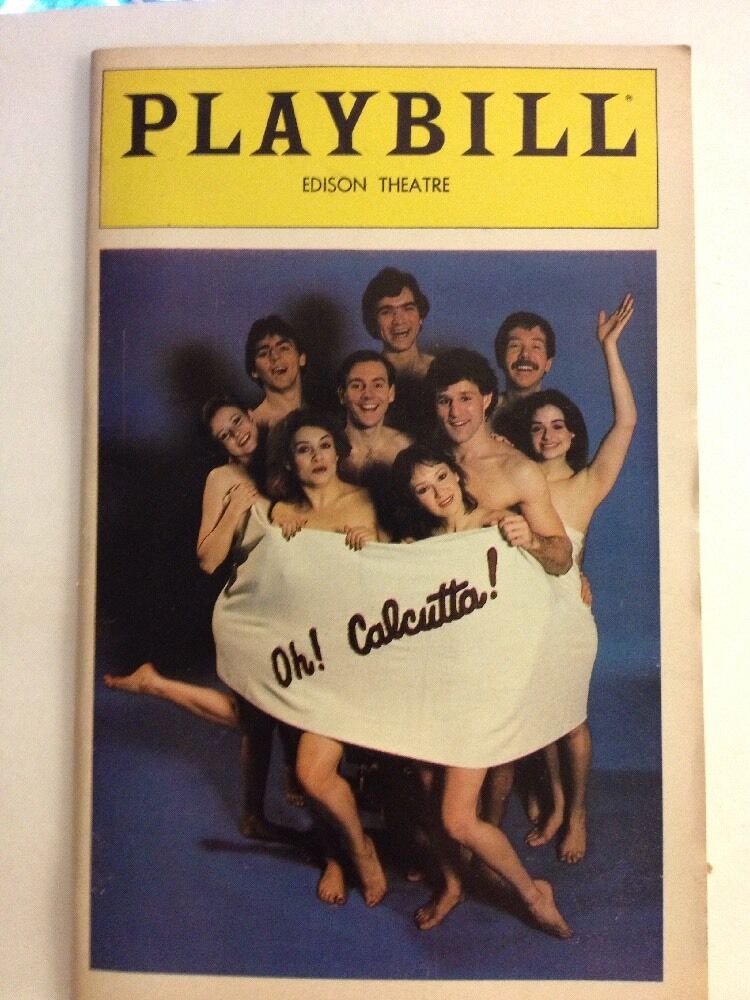 Playbill Oh! Calcutta! at Edison Theatre August 1981! Color Cove