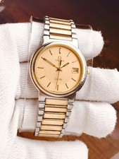 AUTHENTIC 1984 OMEGA DEVILLE Cal 1430 Men's Quartz Wrist Watch SWISS MADE - RUNS