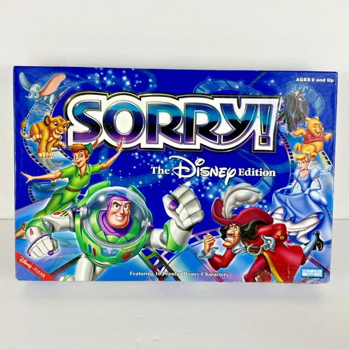 Vintage - Sorry! The Disney Edition Board Game *COMPLETE* Parker Brothers 2001