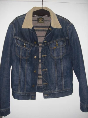 LEE STORM RIDER JACKET*L*blanketLINED!darkBLUE-INDIGO!40'S/50'S-STYLE*ultraRAR!* - Bild 1 von 4