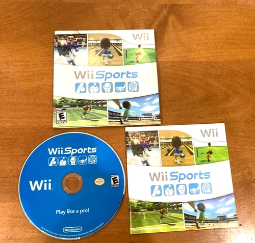 Wii Sports (Nintendo Wii, 2006) Cardboard Sleeve CIB Complete Tested Working
