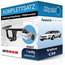 Für Volvo C30 10.2006-jetzt AUTO HAK Anhängerkupplung starr + 7polig E-Satz AHK