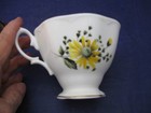 Vintage Royal Albert Tea Cup & Saucer - Yellow Flowers - Embossed Rim - Lovely — photo 4
