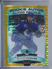 2019 O-Pee-Chee Platinum Rookie Autos Seismic Gold 20/25 Quinn Hughes Auto 2ua