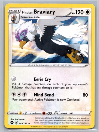 Hisuian Braviary 149/195 - SWSH12: Silver Tempest - Pokémon TCG - LP