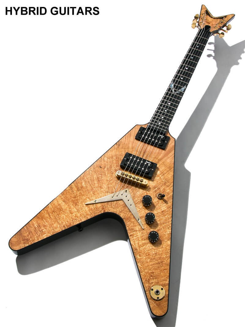 DEAN NAMM Show Limited Exotic Wood Flying V Spalted Maple 2012