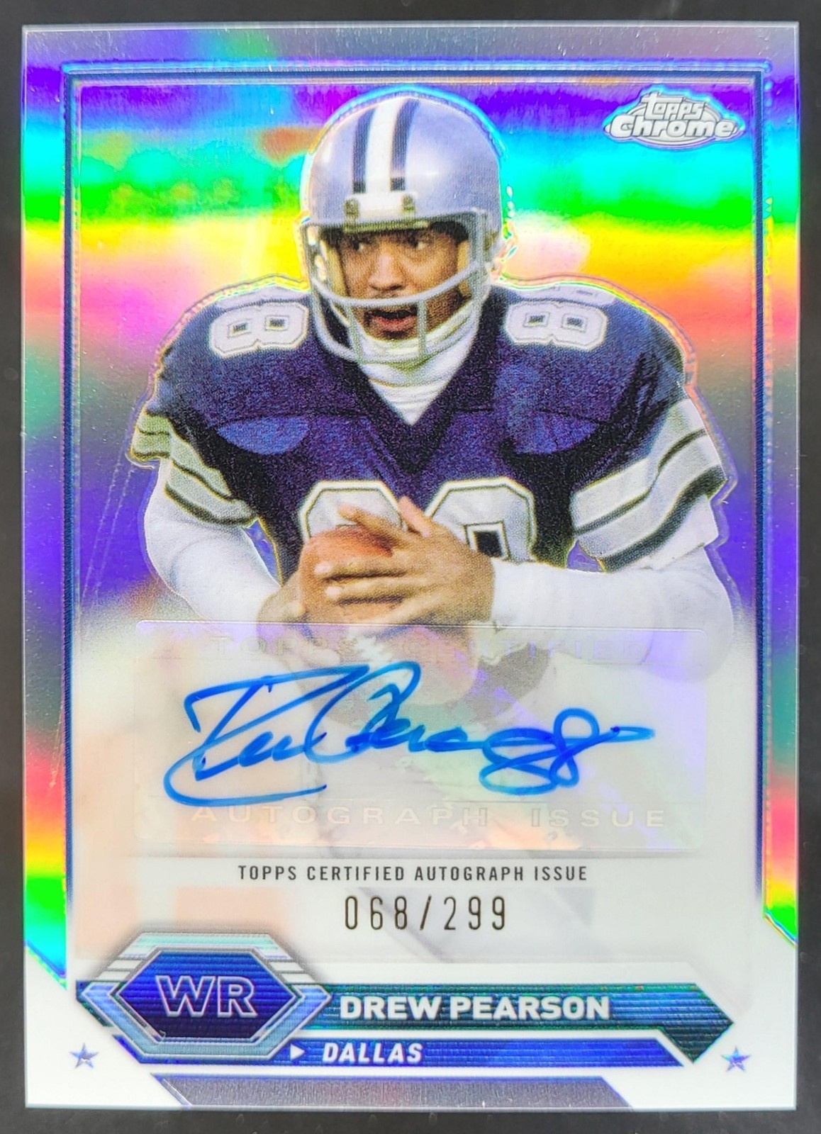 2023 Topps Composite Drew Pearson Chrome Auto Refractor /299 Cowboys NS6