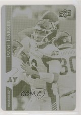 2021 Upper Deck CFL Printing Plate Yellow 1/1 Isaac Harker #151 l5j
