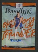 2026 NIKOLA TOPIC 04/25 AUTO TOPPS FINEST BASELINE REFRACTOR AUTOGRAPHS