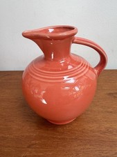 Rare Vintage Fiesta Ware HLC USA Persimmon Carafe Pitcher retired Table ware