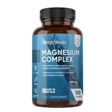 Magnesium Glycinate 4-in-1 Complex - 400mg Elemental Magnesium - 180 Vegan 0.18 per thousand milligrams