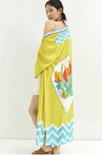 Anthropologie Tulips Bouquet Kimono