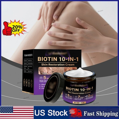 #ad #ad Biotin 10 in 1 Skin Restoration Cream 2026 Professional Skin Treatment Cream $4.99