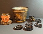 Antique China Chinese Lacquerware Wooden Collection — photo 5