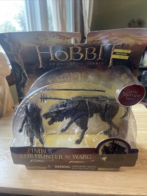 The Hobbit Fimbul The Hunter & Warg Deluxe 4'' Action Figure 2012-NEW!