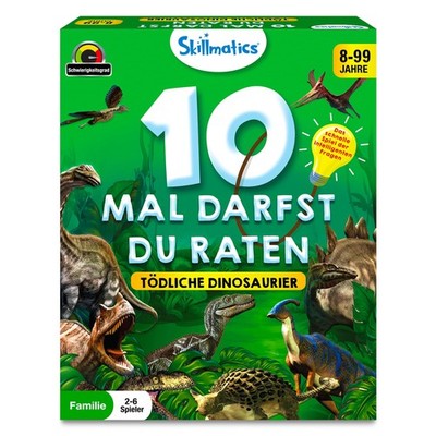 Skillmatics Kartenspiel 10 Mal darfst du raten Dinos Geschenke Tödliche Dinos