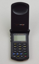Vintage Motorola StarTAC ST7868W Black Dual Band Flip Phone for Prop Use - H5478