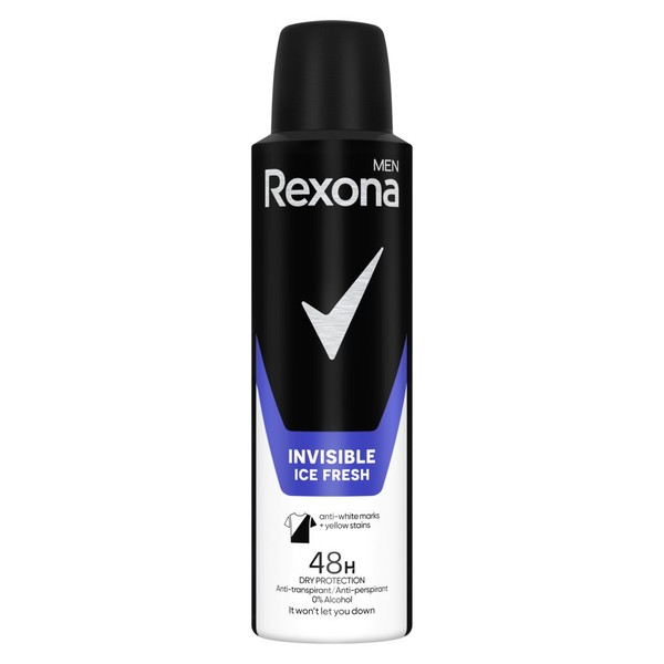 Rexona Men Invisible Ice Fresh 150 Ml Antitranspirant Spray Deo Herren-image