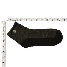 5 Pairs Men's Socks - Gray Top, Black Bottom, Green  White Chevron