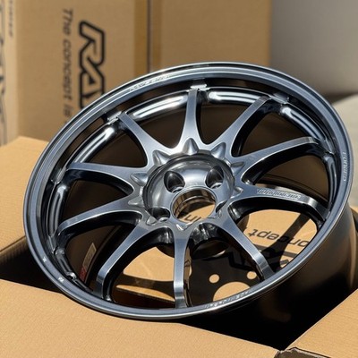 set of 4) Volk Racing CE28N-Plus 17x9.5 +45 5x100 Shining Light