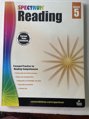 Spectrum Reading Grade 5 Workbook Focused Practice for Reading Comprehension