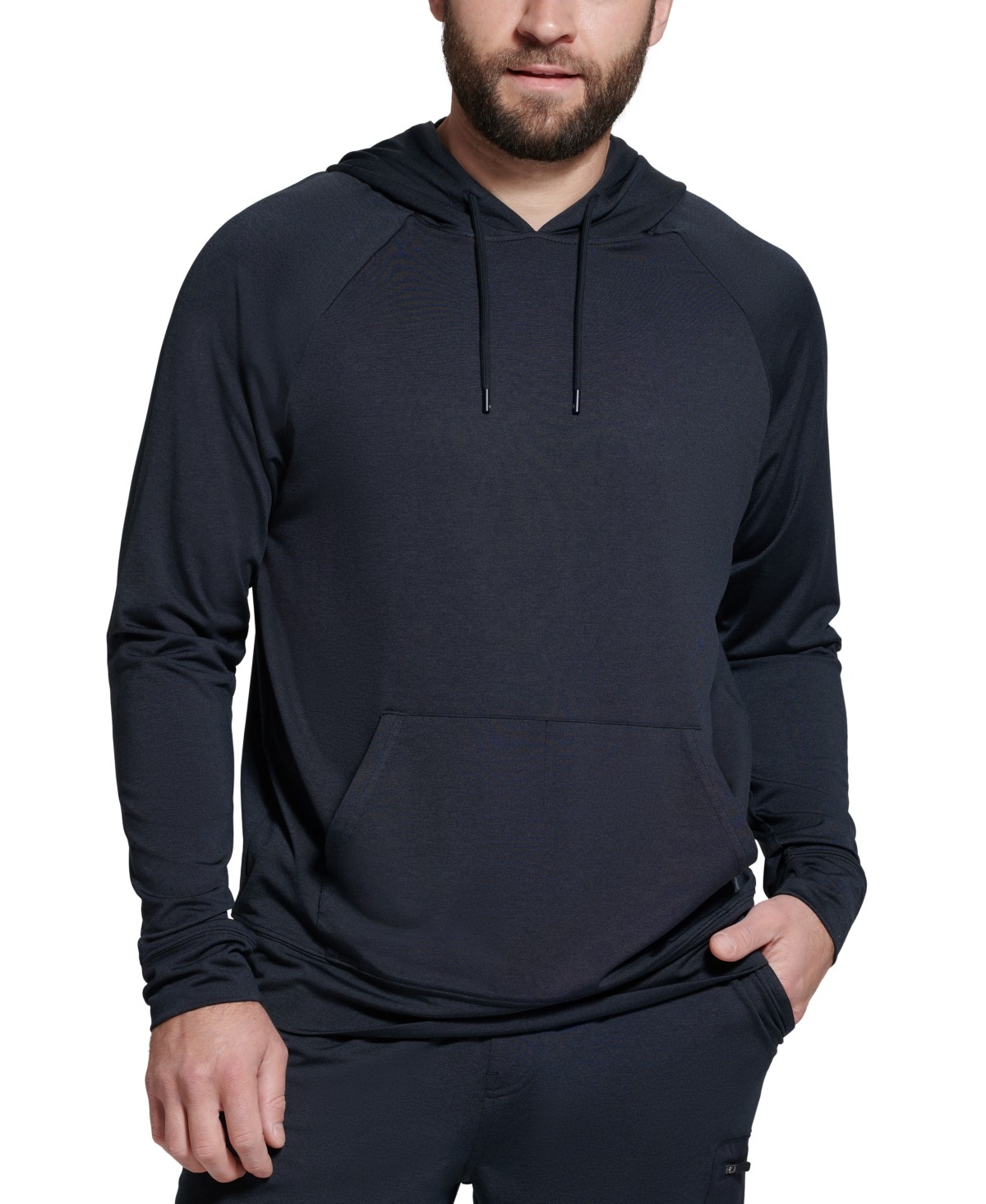 Bass Outdoor Mens Summit Mlange Jersey Hoodie in Black-Medium 4490₽