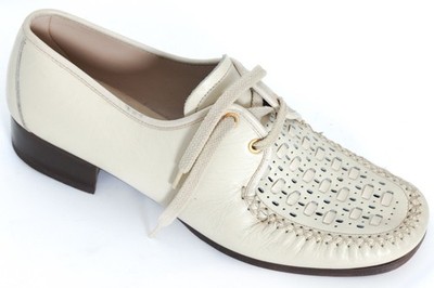 1985 1995, Italian Hand-Laced Calfskin Moccasin-Derived Resort Derby