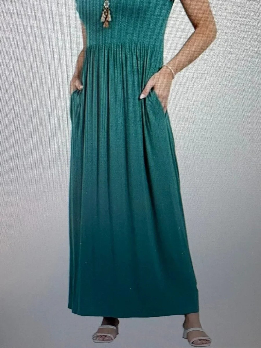 euovmy maxi dress Euovmy Dresses | Nwt Cobalt Blue Maxi Dress W/ Floral Pattern - Large | Color: Blue | Size: L