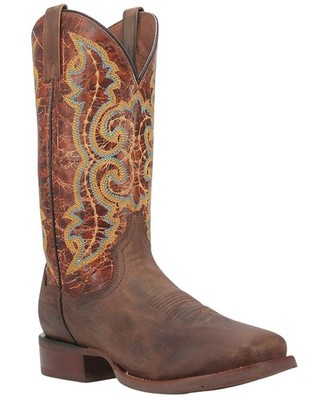 Dan Post Men's Bullhead Crackle Western Performance Boot Broad Square Toe -