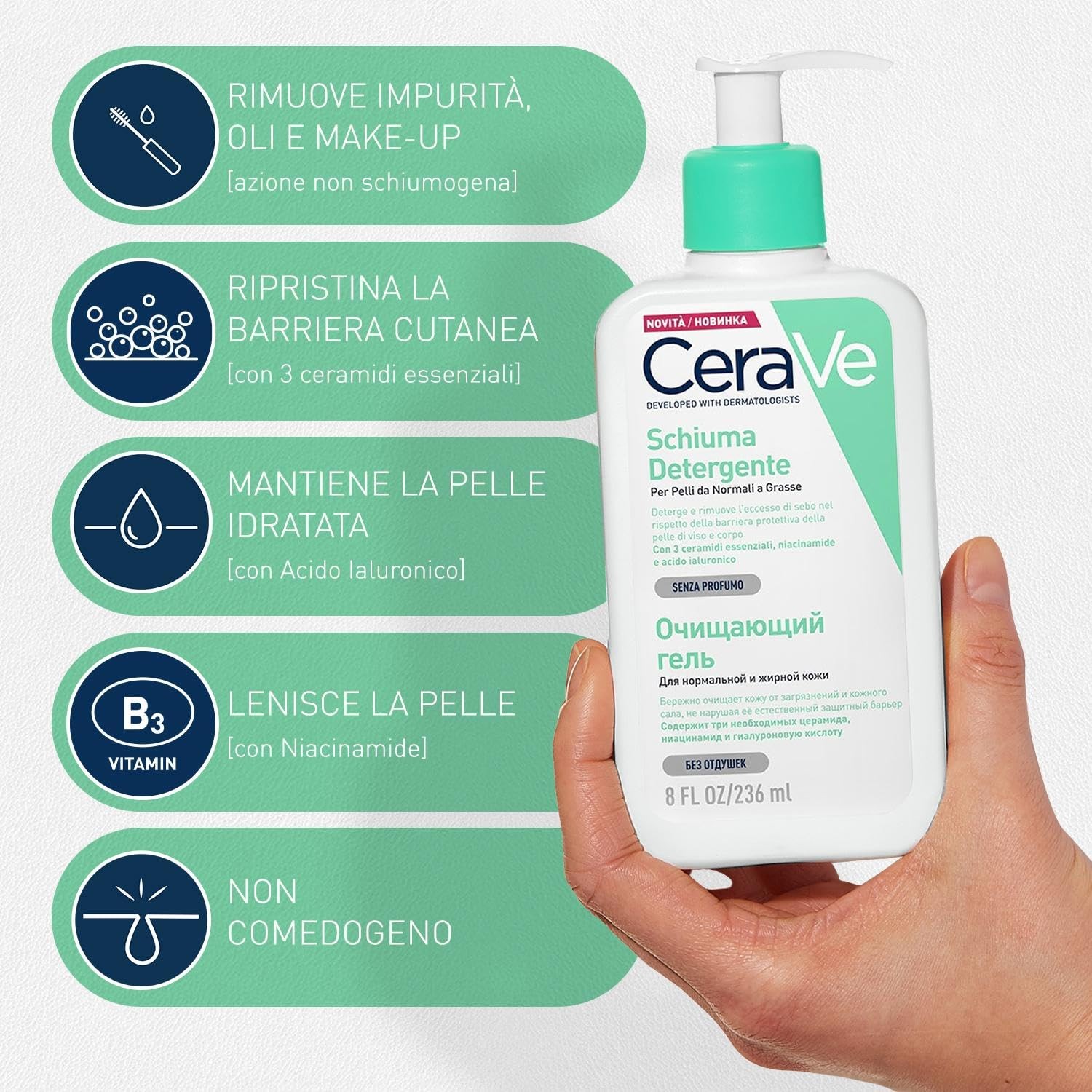 CeraVe Viso Duo: Pulizia e Idratazione SPF per il Massimo Comfort - 4